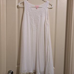 Lilly Pulitzer white embroidered dress size small
